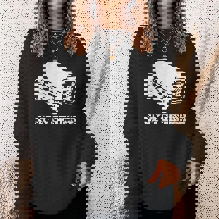 ay Cheese 監視防犯カメラ スウェットシャツ 彼女への贈り物