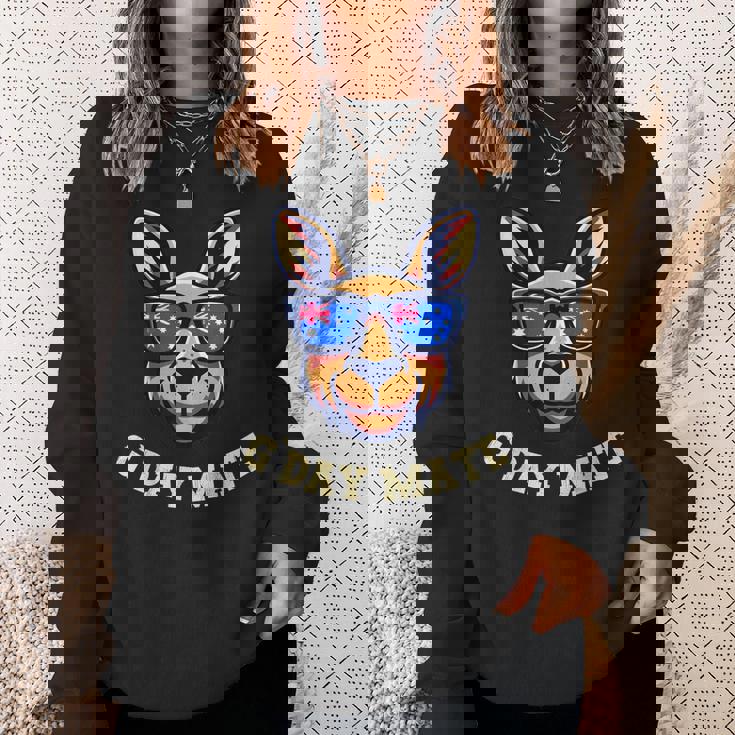 G Day Mate カンガルーオーストラリア国旗シャツ オーストラリア オーストラリア スウェットシャツ 彼女への贈り物