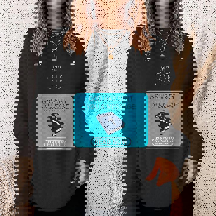 God Hased You A Message – 今すぐ読む スウェットシャツ 彼女への贈り物