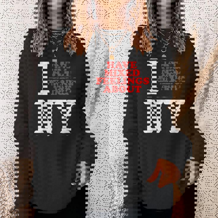 I Have Mixed Feelings About New York スウェットシャツ 彼女への贈り物