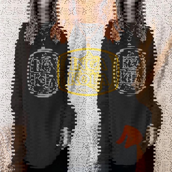 Inca Kola ペルーゴールデンコーラ バブルガムクリーム ソーダ ゴールド スウェットシャツ 彼女への贈り物