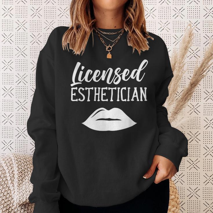 Licenciada En Estética Esteticistas Facialist Esteticista Camisa de entrenamiento Regalos para ella