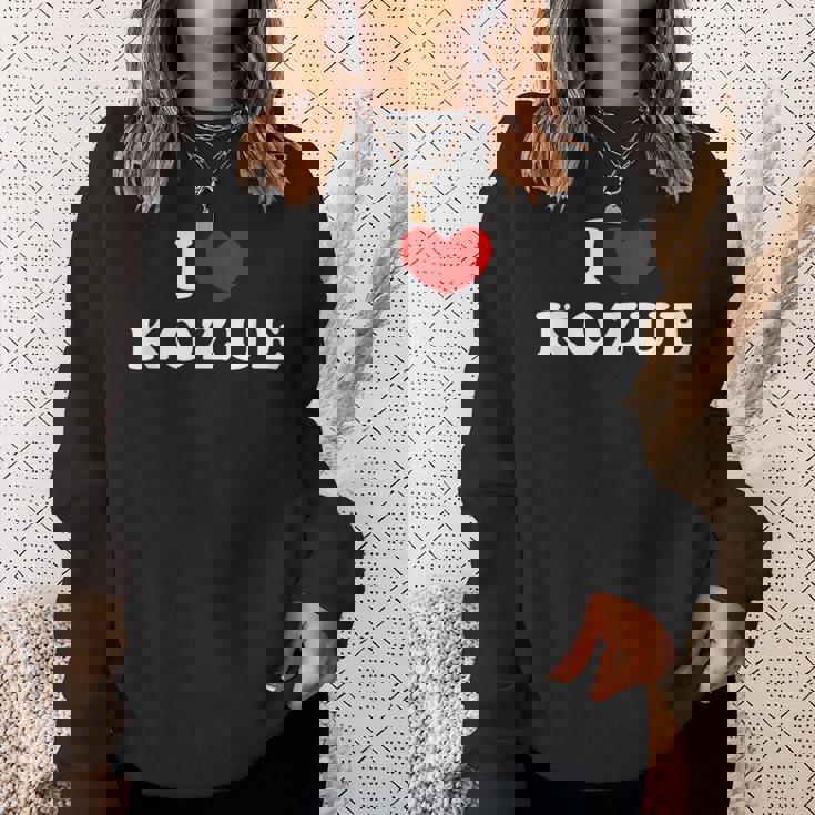 I Love Kozue 私は愛する Kozue スウェットシャツ 彼女への贈り物