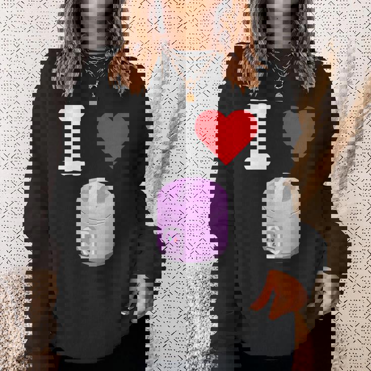 I Love 炊飯器 キッチン家電 パーフェクトメイド 食事 長袖tシャツ スウェットシャツ 彼女への贈り物