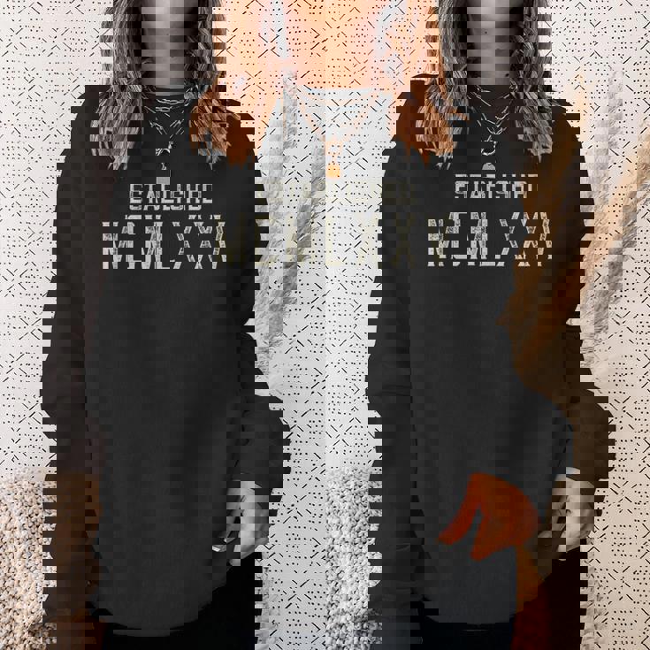 Mcmlxxv 1975年設立 ローマ数字。 スウェットシャツ 彼女への贈り物