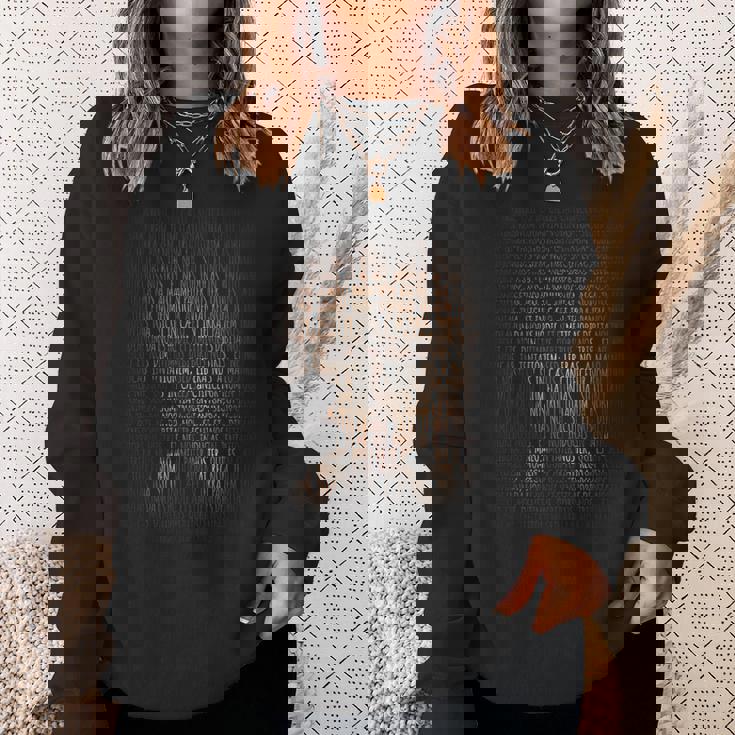 Pater Noster ラテンキリスト教 祈り インスピレーション スウェットシャツ 彼女への贈り物