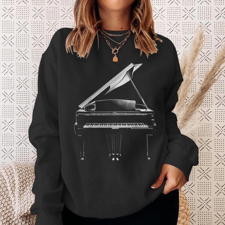 Piano À Queue Instrument De Musique Illustration Graphique Piano À Queue Sweater e Cadeaux pour elle