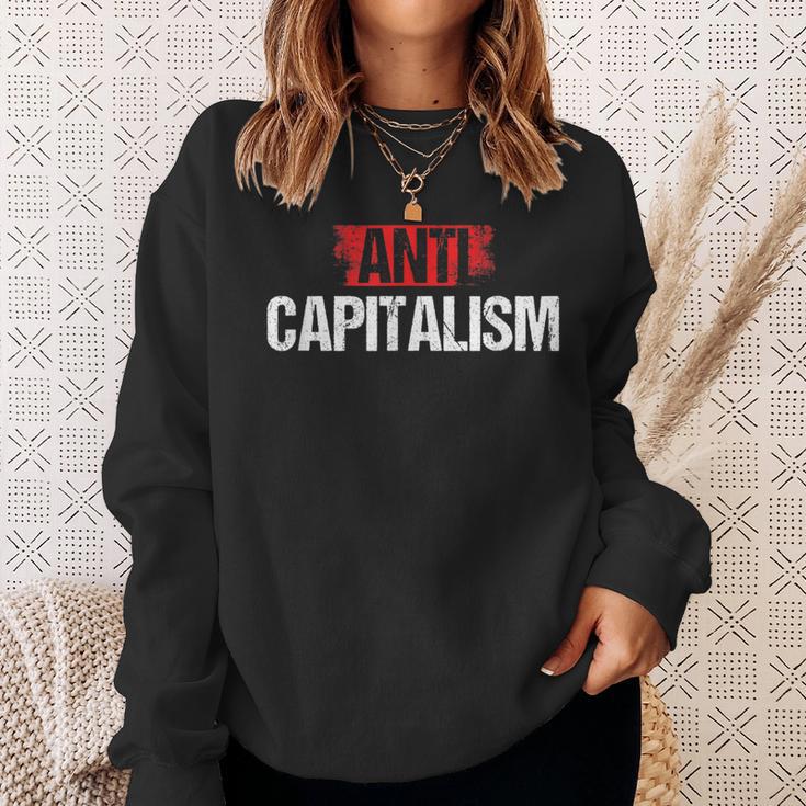 Politicsocialismo Libertario Anticapitalismo Capitalista Camisa de entrenamiento Regalos para ella