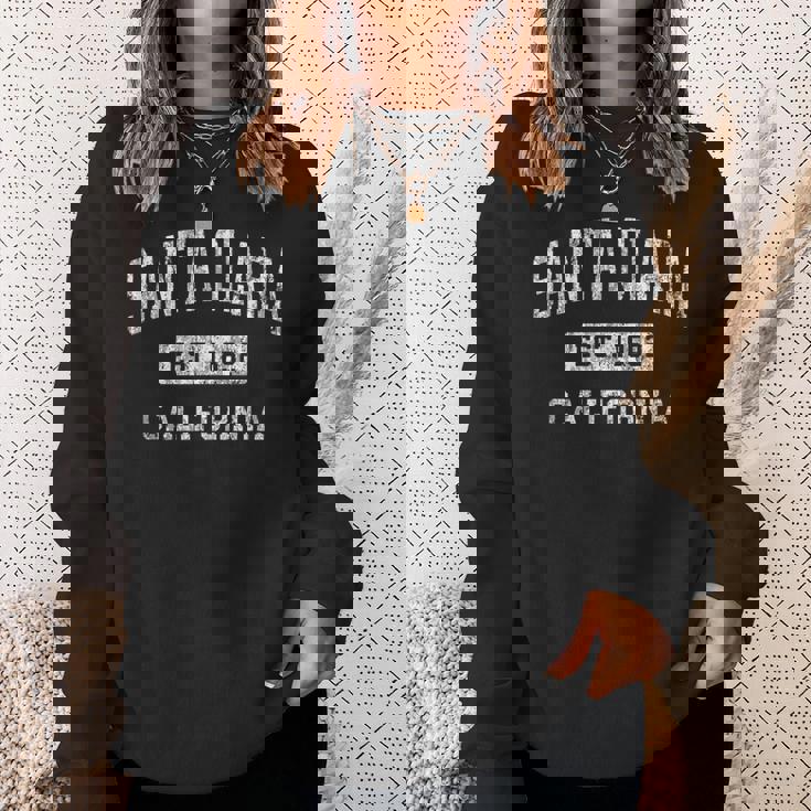 Santa Clara California Ca ビンテージ 確立されたスポーツデザイン スウェットシャツ 彼女への贈り物