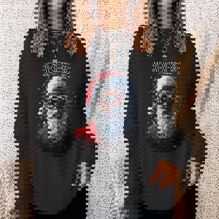 Sarkastischer Cooler Weihnachtsmann Mitonnenbrille Undchnee Weihnachten Sweatshirt Geschenke für Sie