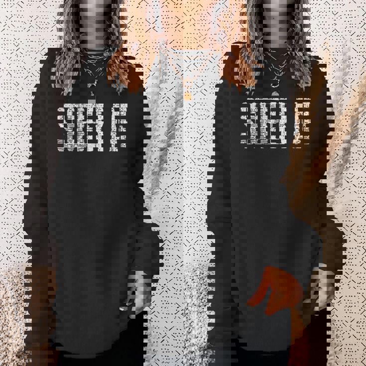 Sober Afobriety アルコールフリー グランジ スウェットシャツ 彼女への贈り物