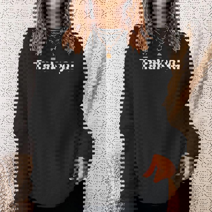 Thank You Nice Thanks スウェットシャツ 彼女への贈り物