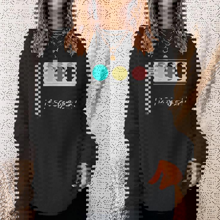 Traffic Light It's Green 信号機 メンズ レディース おしゃれ ユニーク おもしろ スウェットシャツ 彼女への贈り物