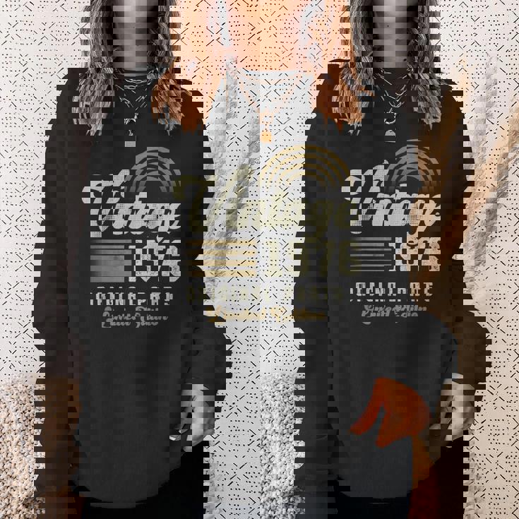 Vintage 1976 オリジナルパーツ 50歳の誕生日 スウェットシャツ 彼女への贈り物