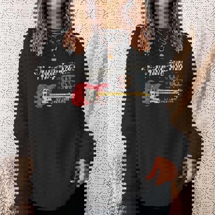 Vintageince 1965 Birthday Party ギターギタリストミュージシャン スウェットシャツ 彼女への贈り物