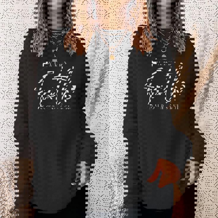 Walk By Faith Not Byight 神 イエス・キリスト 救世主 クリスチャン スウェットシャツ 彼女への贈り物