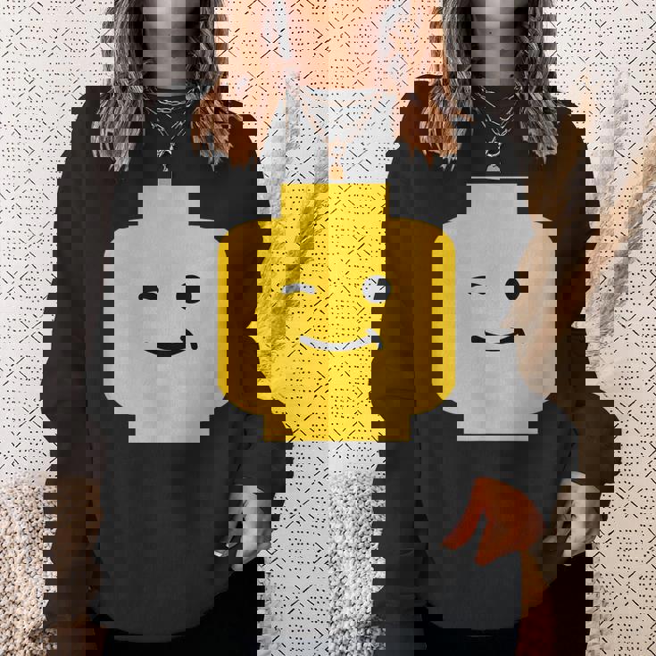 Winking Winky Face ミニフィグ ブリックトイtシャツ スウェットシャツ 彼女への贈り物