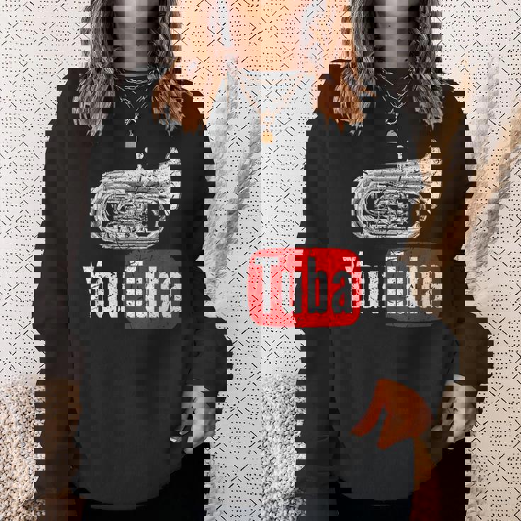 You Tuba 面白いマーチングバンド ヴィンテージ チューバ ユーフォニアム スウェットシャツ 彼女への贈り物