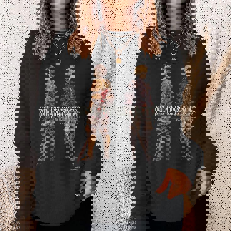 『ファイナルファンタジータクティクス – イヴァリース クロニクルズ』 ラムザ＆ディリータ 長袖tシャツ スウェットシャツ 彼女への贈り物