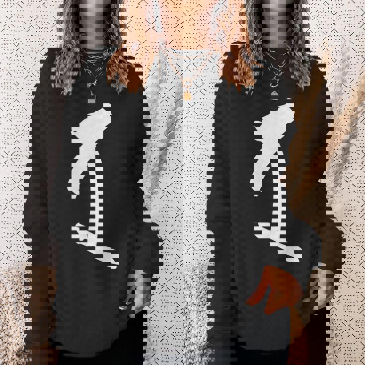 【ダ】梵字 荼枳尼天 手書き 悉曇文字 古代文字 仏教 グッズ 守護神 開運 守護梵字 お守り スピリチュアル スウェットシャツ 彼女への贈り物