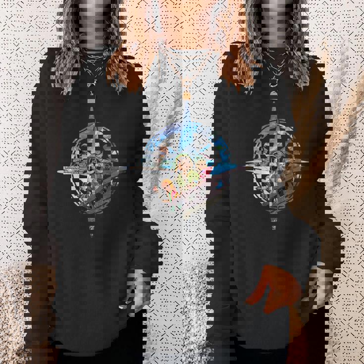 【公式】『Dragon Questii Reimagined』 羅針盤 長袖tシャツ スウェットシャツ 彼女への贈り物