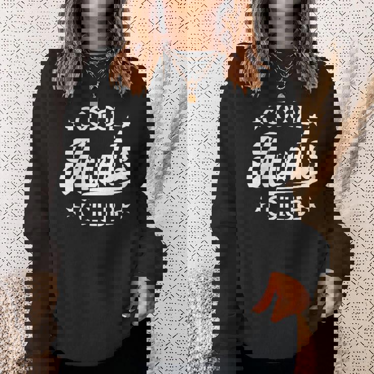 かっこいい叔母さんクラブ最高のおばさんお気に入りの叔母さんかっこいいおばさんクラブ スウェットシャツ 彼女への贈り物