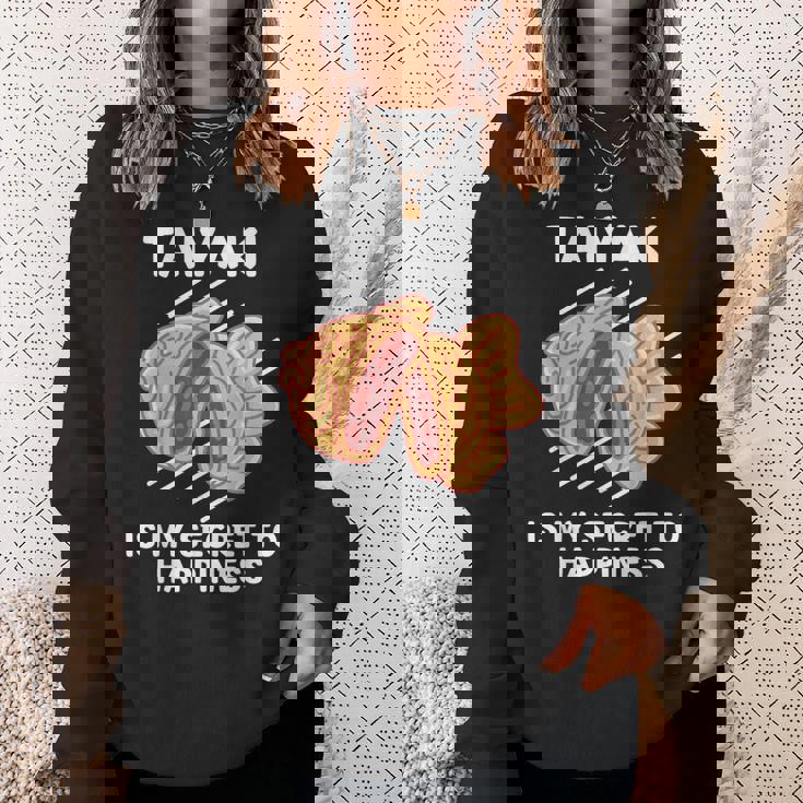 かわいいたい焼き料理は幸せの秘密 たい焼き好き。 スウェットシャツ 彼女への贈り物