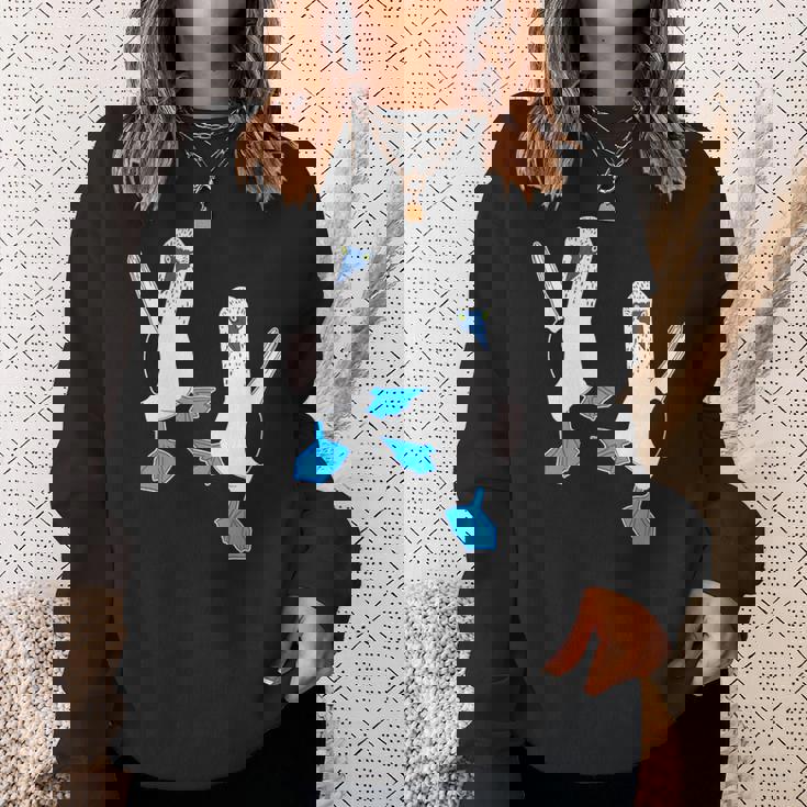 かわいいアオアシカツオドリ。 スウェットシャツ 彼女への贈り物