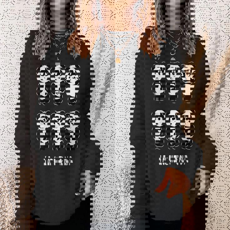 かわいいパンダ 太極拳 格闘技ギフト スウェットシャツ 彼女への贈り物