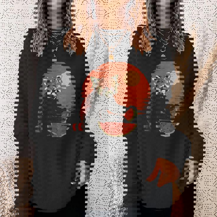 かわいいリトルパンダ くまの子 レッサーパンダ ベビーパンダ スウェットシャツ 彼女への贈り物