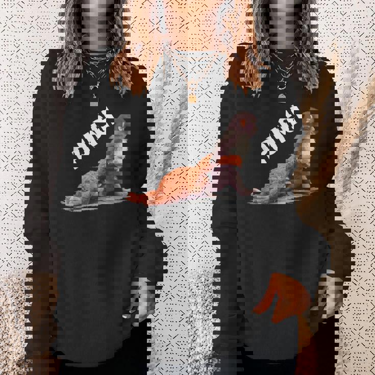 かわいい赤ちゃん猿の名前付きパンチシャツパンチモンキーサポーター スウェットシャツ 彼女への贈り物