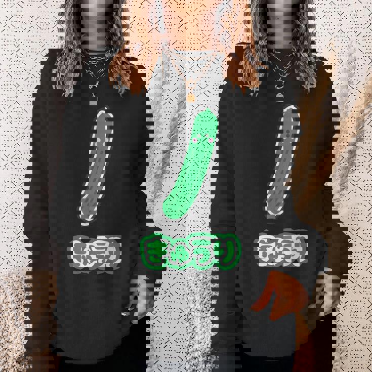 きゅうり 胡瓜『Oyasai お野菜』ゆる かわいい キャラクター 面白い スウェットシャツ 彼女への贈り物