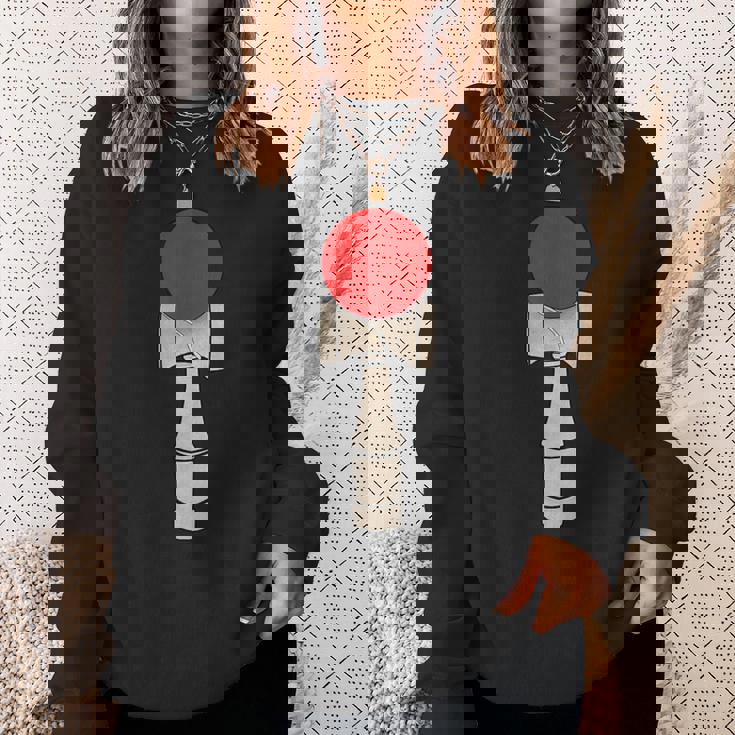 けん玉 日本製ボールとカップシャツ スウェットシャツ 彼女への贈り物