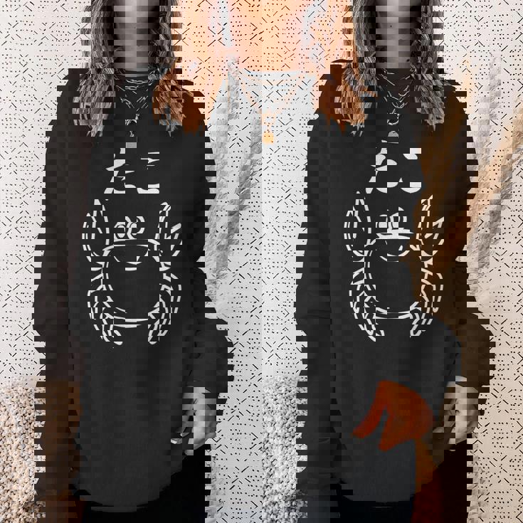 たこ カニ 面白い 長袖tシャツ スウェットシャツ 彼女への贈り物