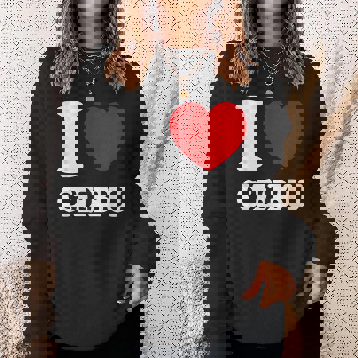 アイラブセブ、フィリピン、フィリピン スウェットシャツ 彼女への贈り物