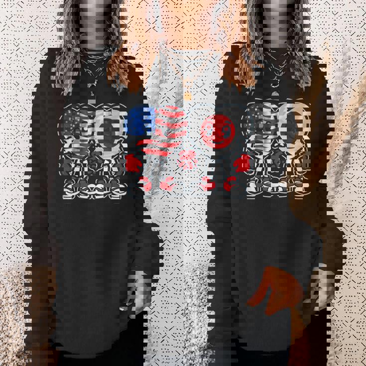 アメリカと日本 ハート フレンドシップ スウェットシャツ 彼女への贈り物