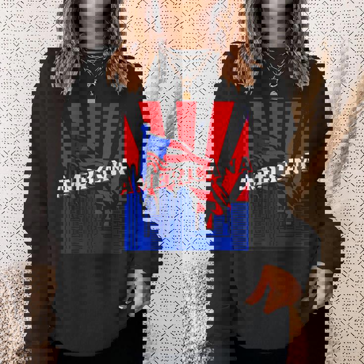 アメリカーナ、都市、旗、Bjj、柔術、Mma、ファイティング、ボックス。 スウェットシャツ 彼女への贈り物