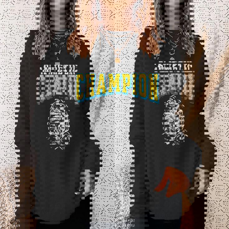 アームレスリングチャンピオン アームレスリング スウェットシャツ 彼女への贈り物