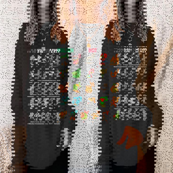 イタリアンブレインロットアルファベットキャラクター おもしろミーム スウェットシャツ 彼女への贈り物