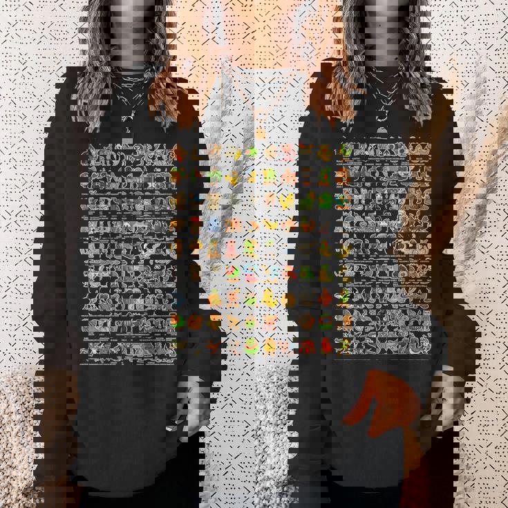 イタリア語-ブレインローz世代面白いミーム90ブレインロットキャラクター 長袖tシャツ スウェットシャツ 彼女への贈り物