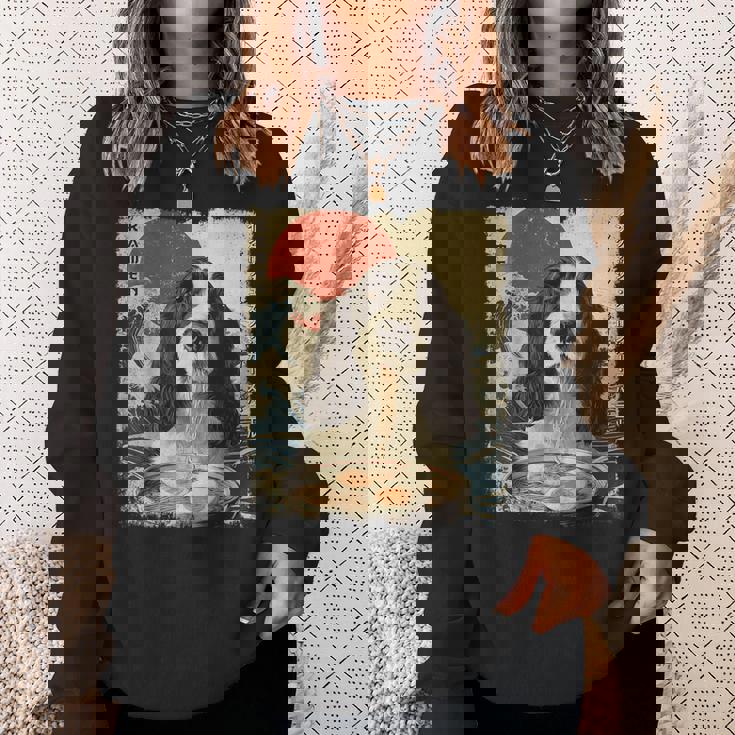 イングリッシュスプリンガー・スパニエル 英語 スプリンガー スパニエル 犬 ラーメン スウェットシャツ 彼女への贈り物