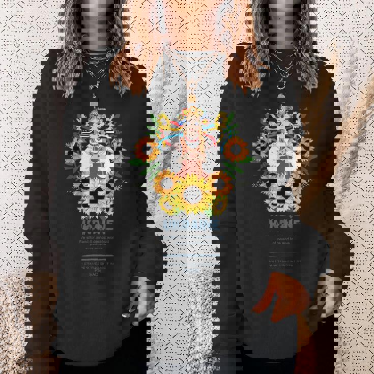 ウクライナガール、ウクライナを支援 スウェットシャツ 彼女への贈り物