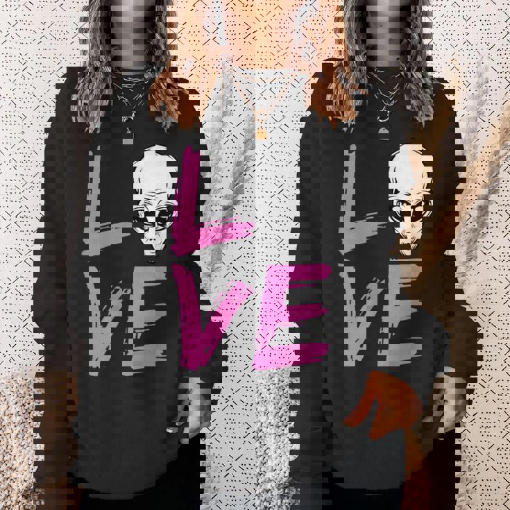 エイリアンラバーtシャツ エイリアンフェイス Ufo ファニーtシャツ スウェットシャツ 彼女への贈り物