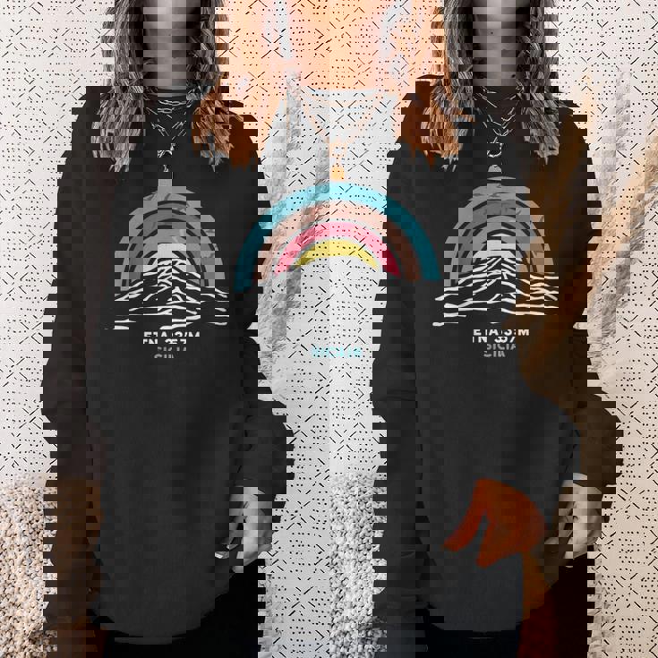 エトナ山火山 パレルモ シチリア島を訪問 イタリア ハイキングギフト スウェットシャツ 彼女への贈り物