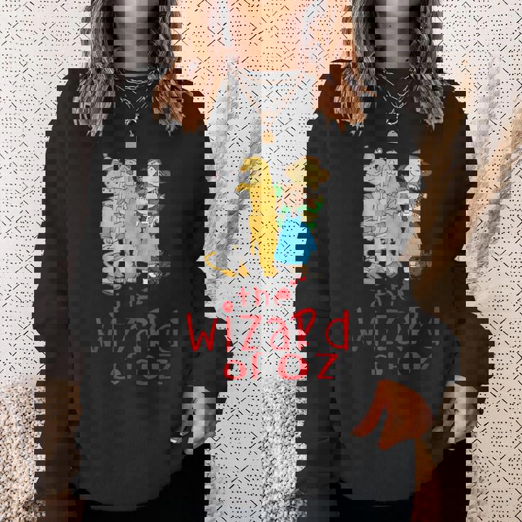 オズの魔法使い ヴィンテージ ファンタジー ドロシー ブリキの男 かかしライオン スウェットシャツ 彼女への贈り物