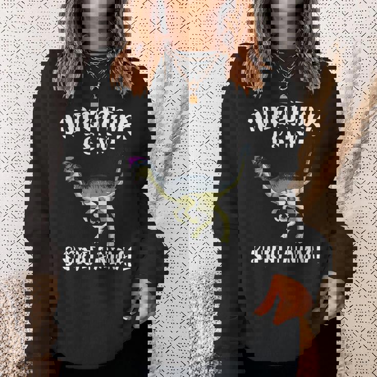 オビラプトルは俺の精霊動物恐竜好き スウェットシャツ 彼女への贈り物