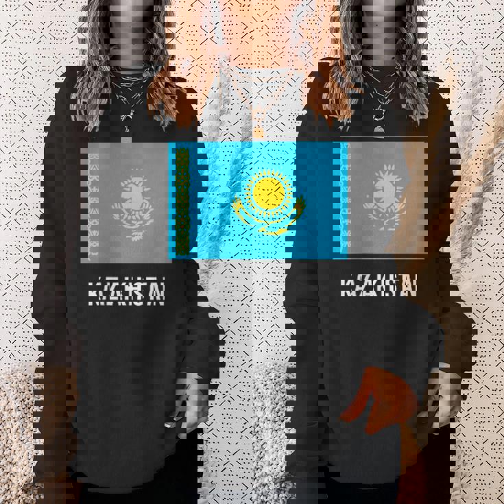 カザフスタン フラッグシャツ スウェットシャツ 彼女への贈り物