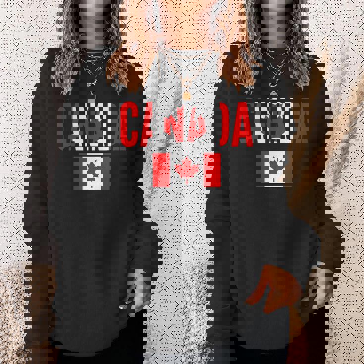 カナダ カナダの国旗 長袖tシャツ スウェットシャツ 彼女への贈り物
