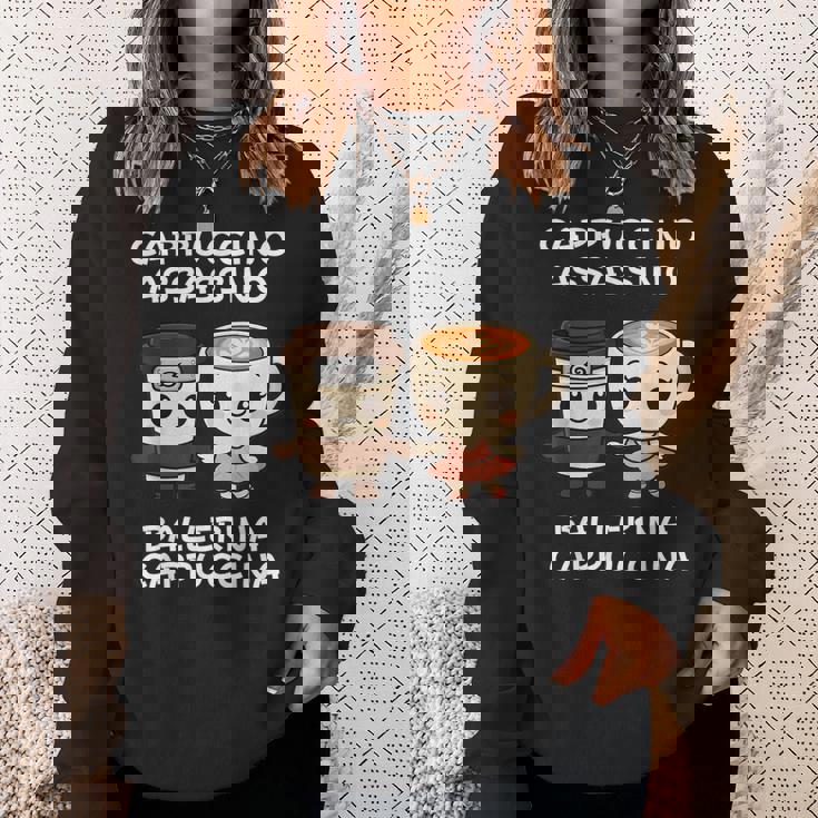 カワイイカプチーノ アサシーノ バレリーナ イタリアン ブレイン ミーム スウェットシャツ 彼女への贈り物