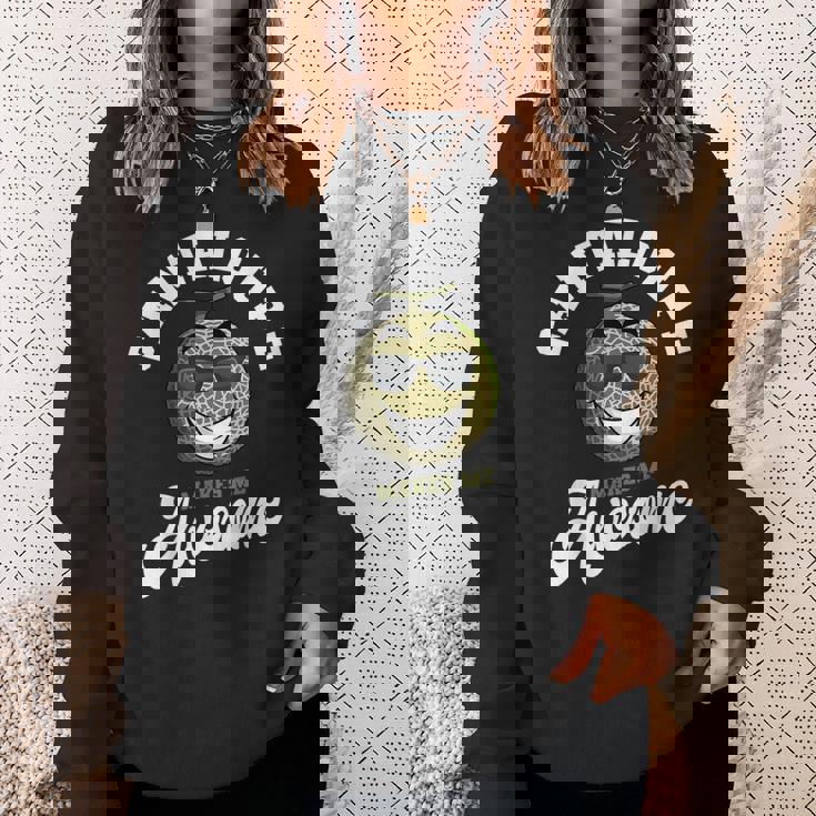 カンタロープ 素晴らしい農家 スイートメロン フルーツ愛好家 プランター スウェットシャツ 彼女への贈り物